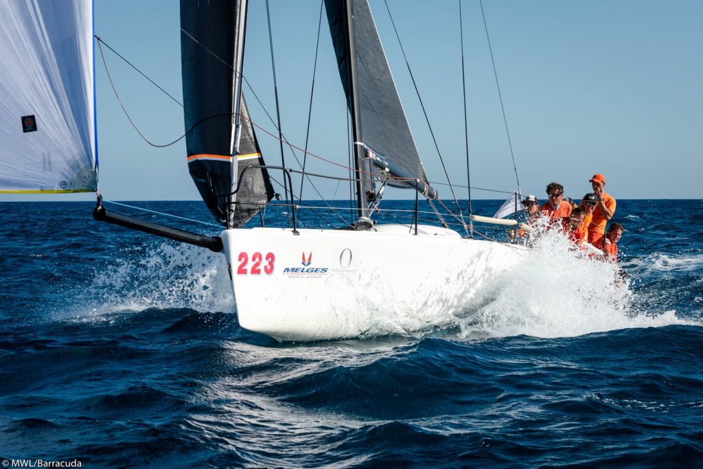 The-fight-has-started-in-Barcelona-and-the-Melges-32-world-champions-onboard-Tavatuy-set-the-pace